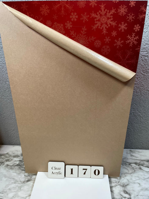0170 - Christmas Snowflakes Red